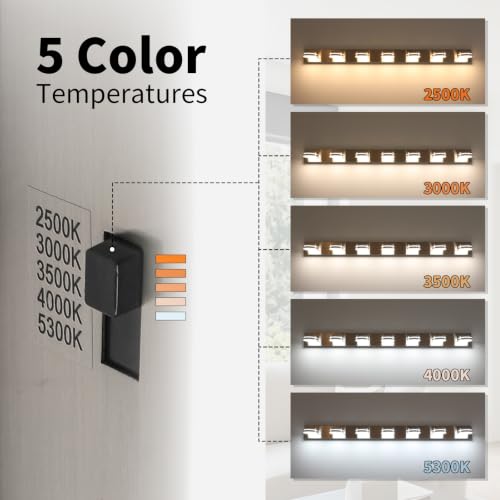 Modern Bathroom Light Fixtures Over Mirror 7 Light Vanity Light