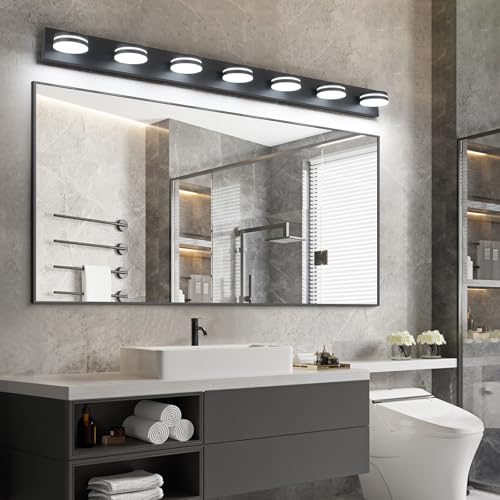 7 Light Bathroom Vanity Light Over Mirror