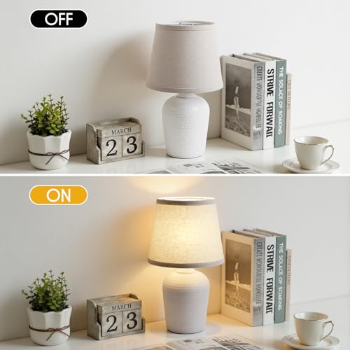16’’ Small Table Lamps Set of 2 for Bedroom (2 Count)