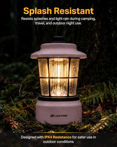 Rechargeable Retro Outdoor Lantern LED Camping Lantern (2 Count)
