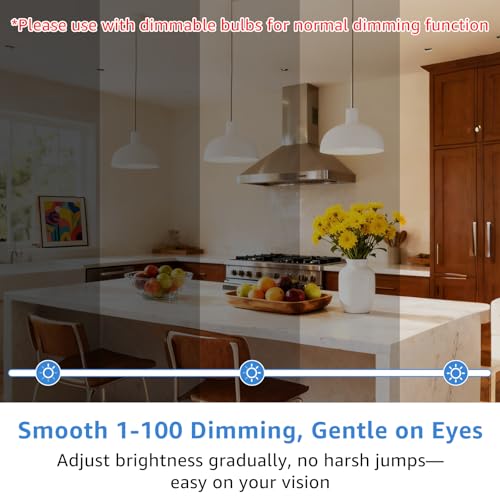 3 Pack Smart LED Dimmer Switch (3 Count)