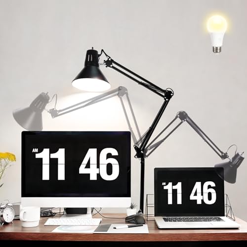 Black Desk Lamp with Clamp