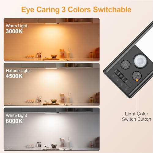 10.2inch Under Cabinet Lighting Rechargeable 2 Pack (2 Count)