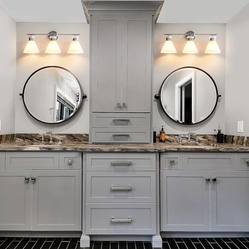 Nickel Bathroom Vanity Light Fixtures