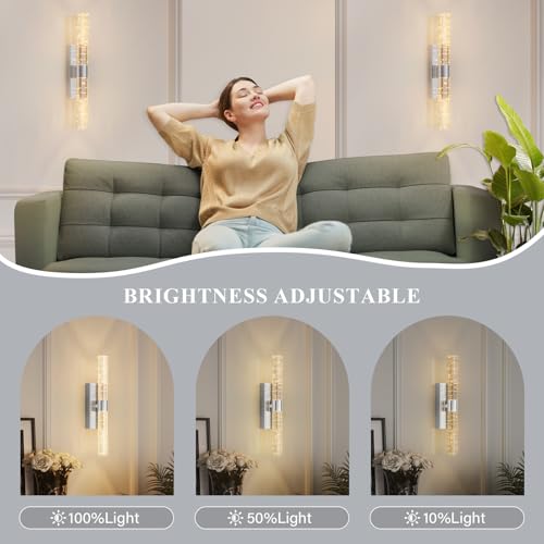 Battery Operated Wall Sconces Set of 2 (2 Count)