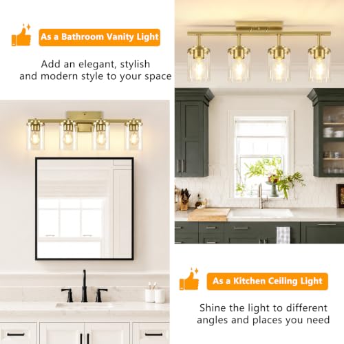 4 Lights Kitchen Track Lighting Fixtures Ceiling