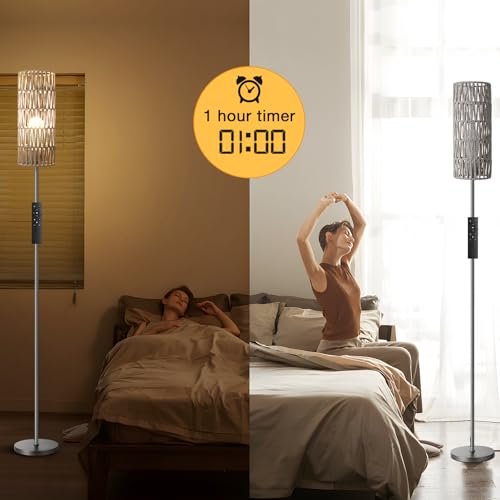 64'' Floor Lamps for Living Room with Remote Control and Stepless Dimmable Colors Temperature & Brightness