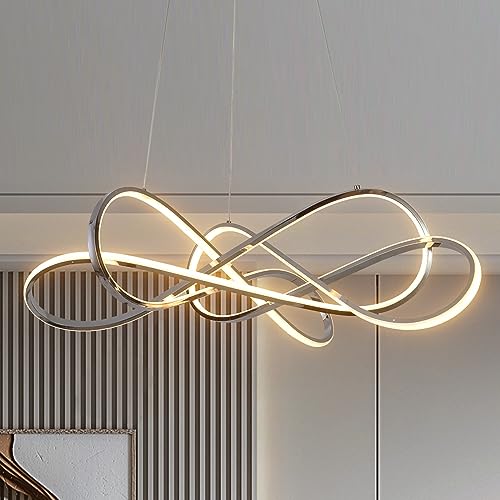Chrome Modern LED Chandelier