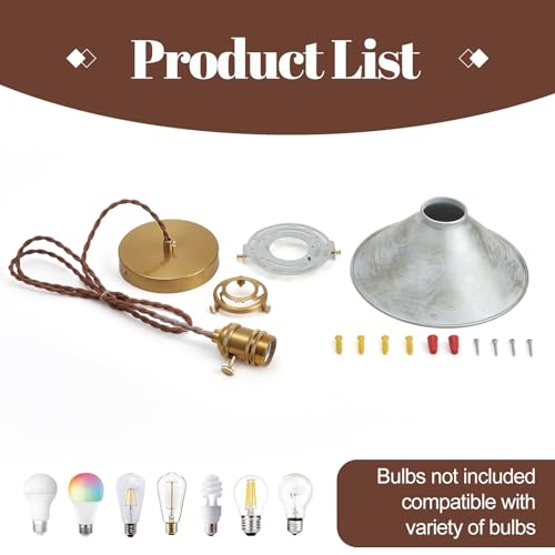 Pendant Lights Kitchen Island 6.5In Adjustable Cord for Hallway