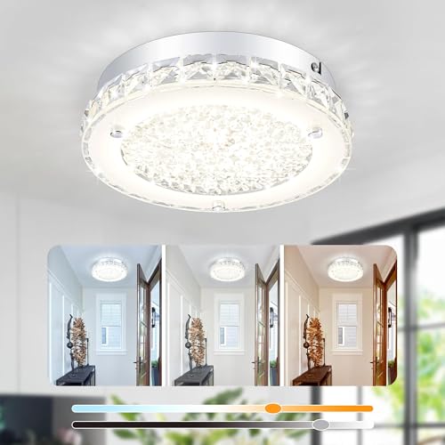 Crystal Ceiling Light Fixture Flush Mount LED Modern Ceiling Light