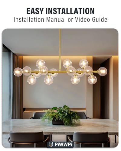 Glass Globe Sputnik Chandelier