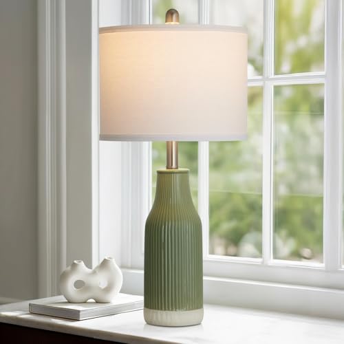 24.5" Ceramic Table Lamp for Bedroom