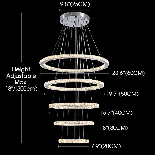 Modern Crystal Chandeliers for High Ceilings