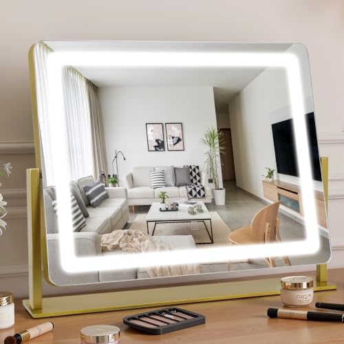 Vanity Mirror with Lights 22"×17"