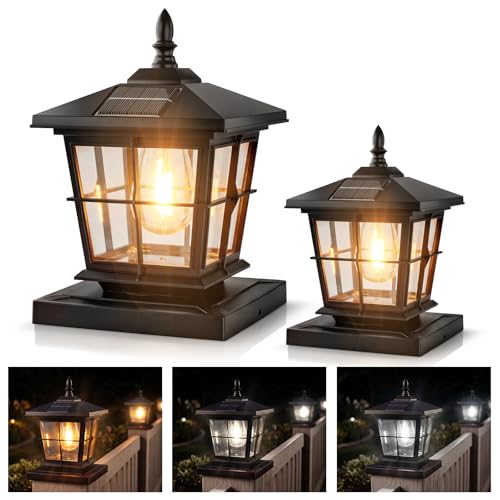 Solar Post Cap Light 2pack (2 Count)