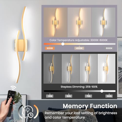Modern LED Wall Sconce Set of Two (2 Count)
