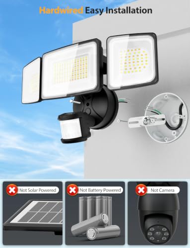 100W Smart Outdoor Security Lights with Motion Sensor