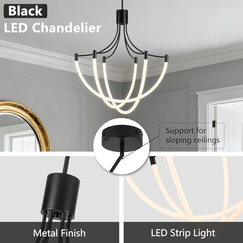 Modern Black Chandelier Light Fixtures