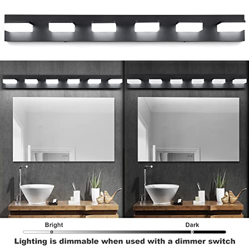 3 Colors Dimmable Bathroom Light Fixtures Over Mirror
