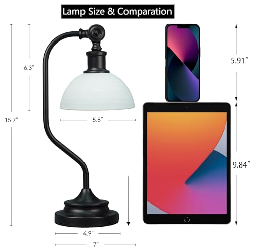 Cordless Vintage Bankers Table lamp