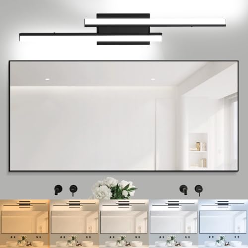 Modern Bathroom Light Fixtures Over Mirror