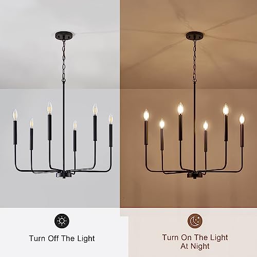 Modern Black Chandelier for Dining Room
