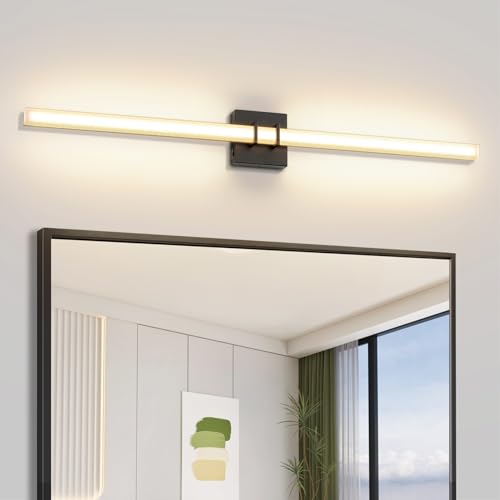 Modern Black Vanity Light Bar 40 Inch