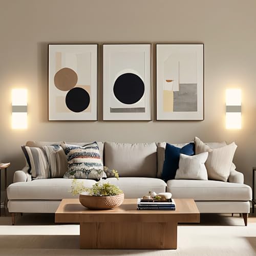 Modern LED Wall Sconce Set of 2