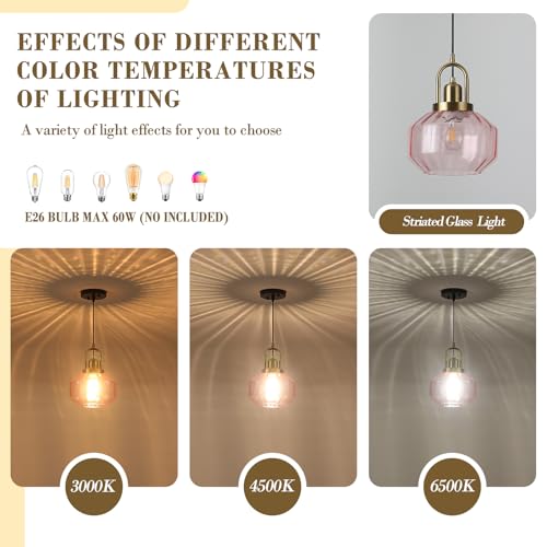 9in Mid Century Modern Pendant Light