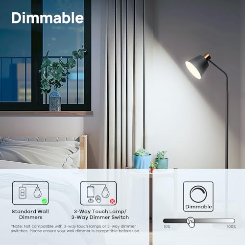 A19 LED Light Bulbs Dimmable (5 Count)