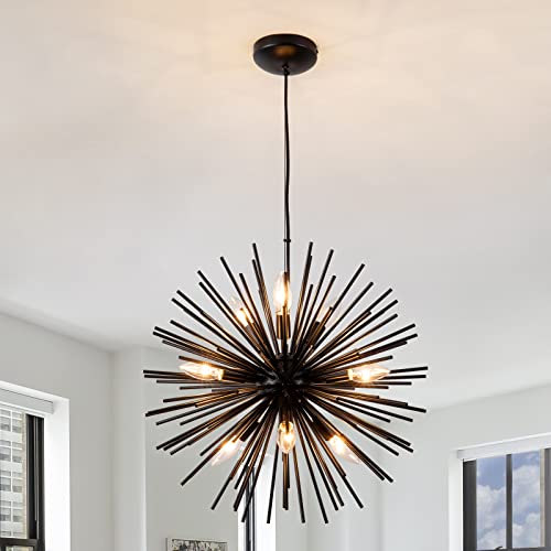 Modern Black Sputnik Chandeliers (9 Count)