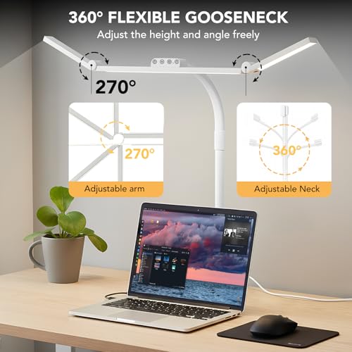 LED Desk Lamp for Home Office with Base