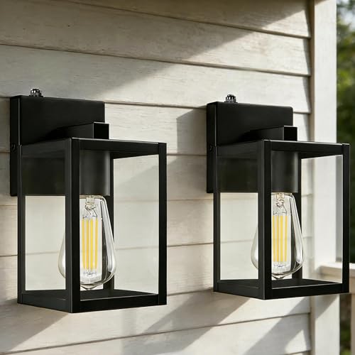 9 Inch Outdoor Wall Light Dusk to Dawn (2 Count)