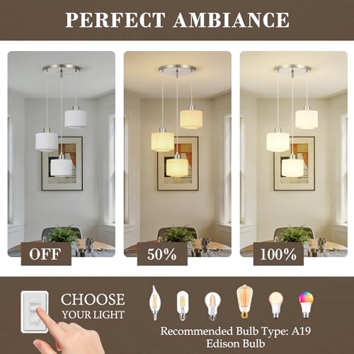 Brushed Nickel Dining Room Chandelier Light Fixture