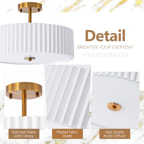16.5" Semi Flush Mount Ceiling Light