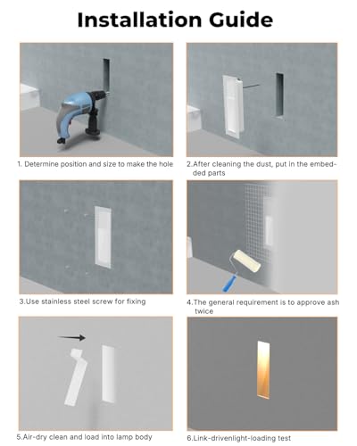 12 Pack Trimless Recessed Step Light (12 Count)