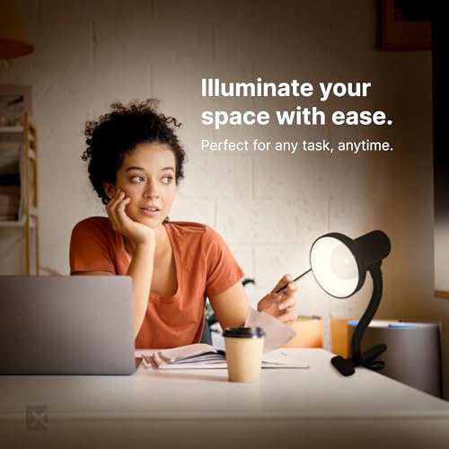 LED Clip on Desk Lamp with 360° Flexible Gooseneck (2 Count)