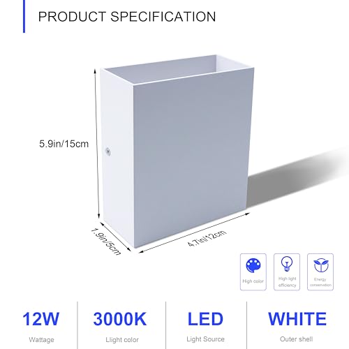 LED Wall Sconces Set of Two