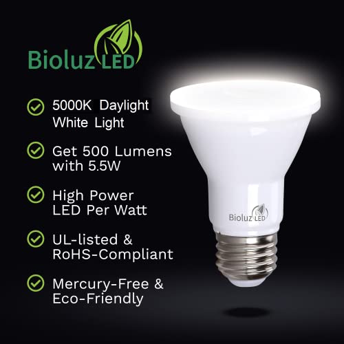 PAR20 5000K Daylight LED Bulbs (20 Count)