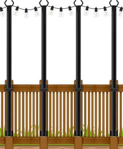4 Pack 5Ft String Light Poles