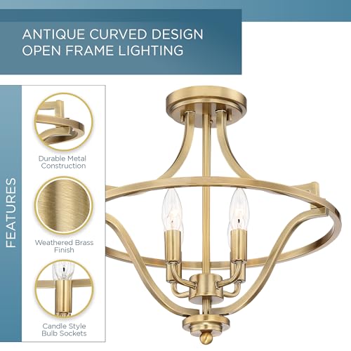 Harvel Semi Flush Mount Ceiling Light Fixture