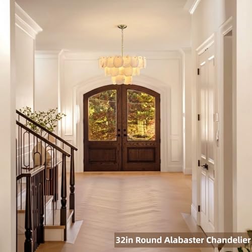 32″ Alabaster Chandelier