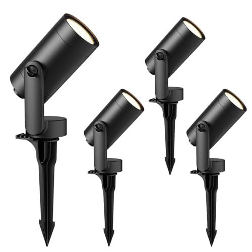 4PK Low Voltage Outdoor Flood Lights LED 6W 260 Lumen 3000K