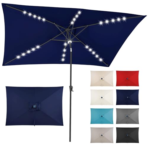 Solar Patio Umbrella Rectangular