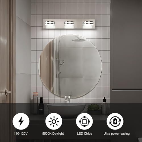 3 Light Bathroom Vanity Light (3 Count)