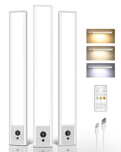 3 Pack 16.5inch Under Cabinet Lighting with Remote (3 Count)