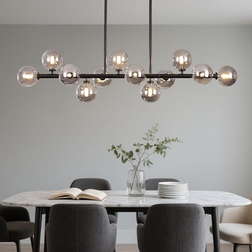 50 Inch Large Glass Globe Sputnik Chandelier