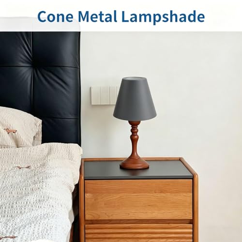 2PCS Grey Barrel Metal Lampshade (2 Count)