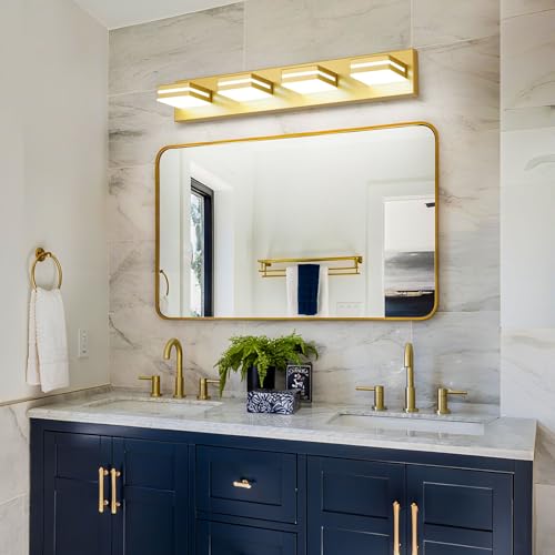 Modern LED Gold Acrylic Bathroom Lights Fixtures 4