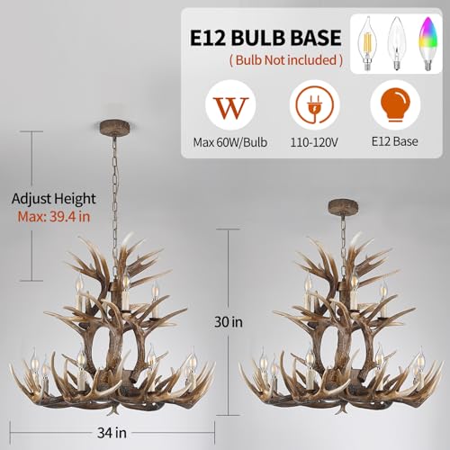 Deer Antler Chandelier Lighting